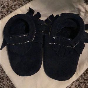 Navy Blue Freshly Picked Moccasins